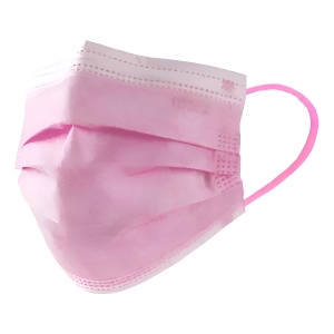 Tapaboca Con Elástico Color Rosado Caja 50 Unidades.