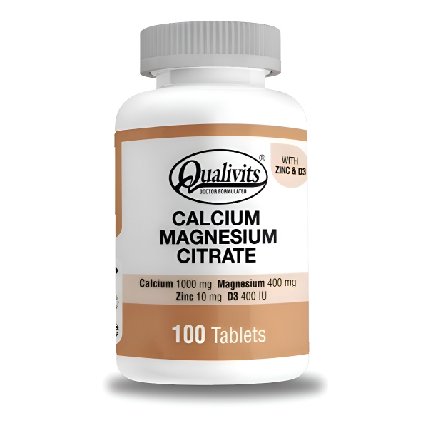 Calcium-magnesium-citrate Qualivits 100 Tabletas Sabor Sin Sabor