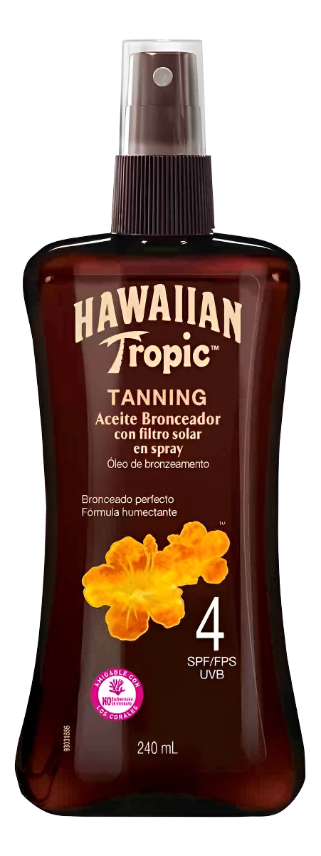 Bronceador Hawaiian Tropic Tanning 4 Fps Spray 240 Ml
