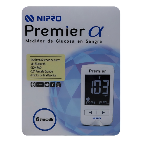 Glucometro Nipro Premier Con Bluehtooh Color Blanco - Imagen 4