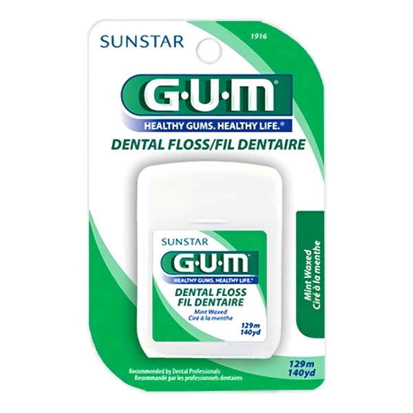 Hilo Dental Gum Dental Floss Sabor Menta 129 m - Imagen 6
