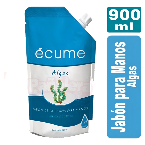 Jabón Líquido Ecume Algas Repuesto 900 Ml - Imagen 2