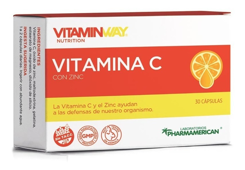Vitamin Way Vitamina C Zinc Antioxidante Fortalece Defensas Sabor No