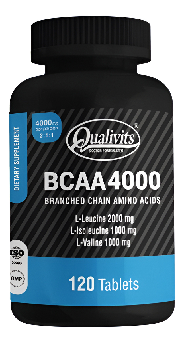 Bcaa 4000 Qualivits(R) X 120 Tabletas | Aminoácidos