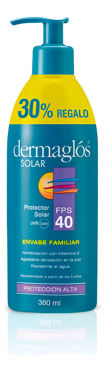 Protector Solar Dermaglós Fps40 Emulsión X380ml