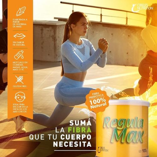 Regulamax Fibra Regula Tránsito Intestinal Cibeles - 100 Grs Sabor Neutro - Imagen 7