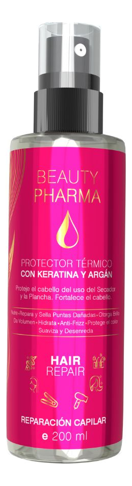 Protector Termico Beauty Pharma Argan Y Keratina 200 Ml