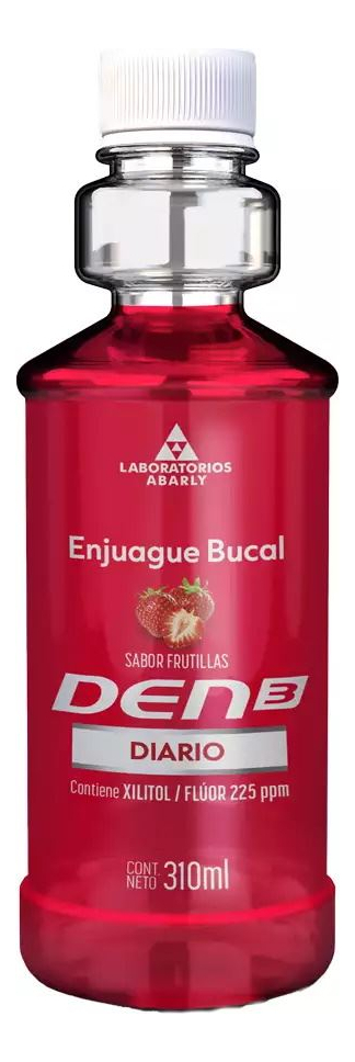 Enjuague Bucal Diario Den3 Frutilla 310 Ml