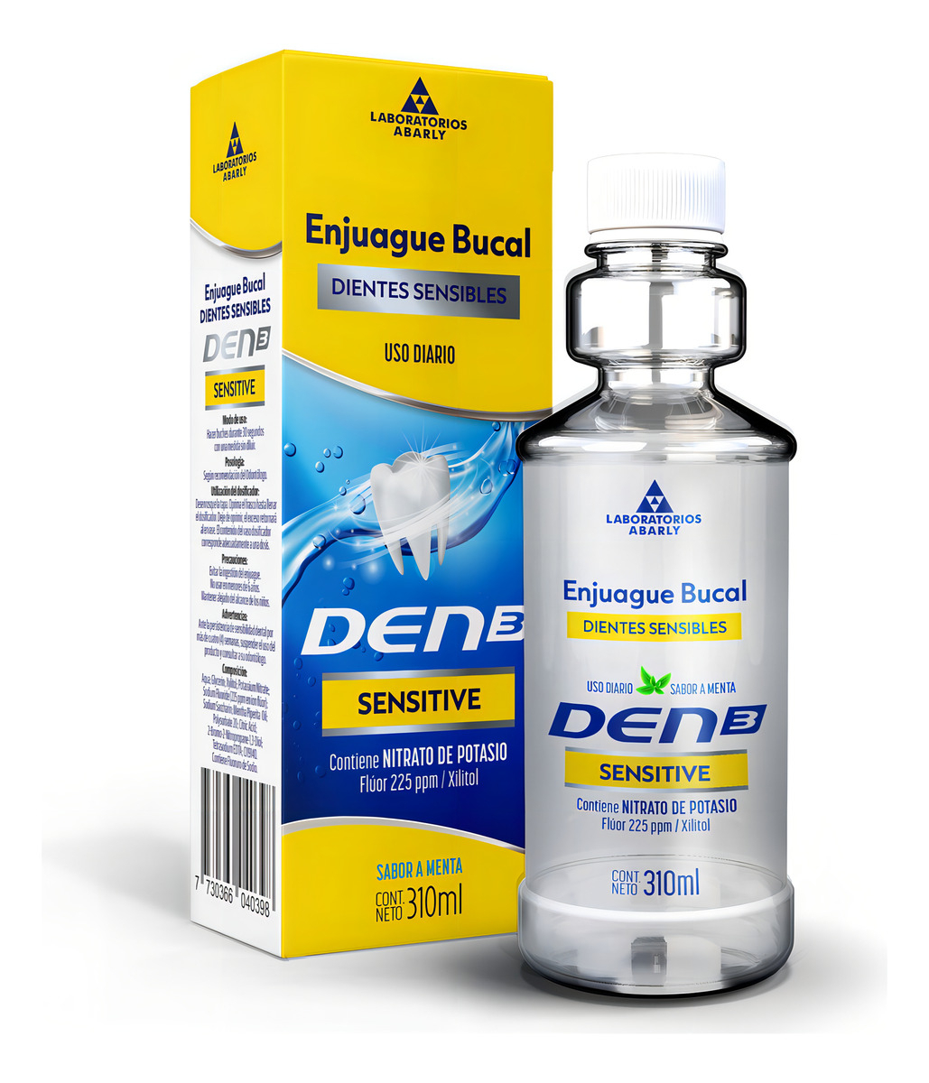 Enjuague Bucal Den3 Sensitive 310 Ml - Imagen 2
