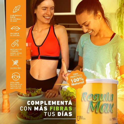 Regulamax Fibra Regula Tránsito Intestinal Cibeles - 100 Grs Sabor Neutro - Imagen 3