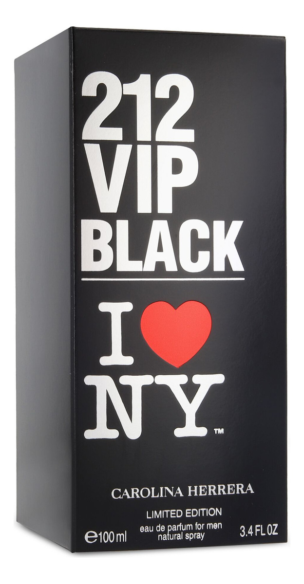 212 Vip Men Black I Love Ny Limited Edition Edp 100ml Para Hombre - Imagen 8