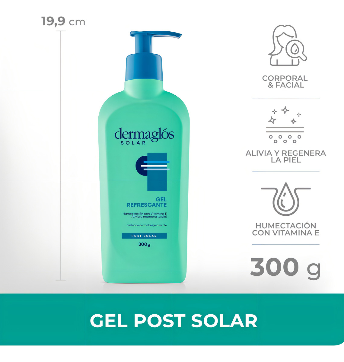 Dermaglos Gel Post Solar X 300g - Imagen 3