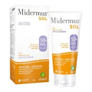 Midermus Sol Protector Solar Con Vitamina B3 Fps50 X 70 G