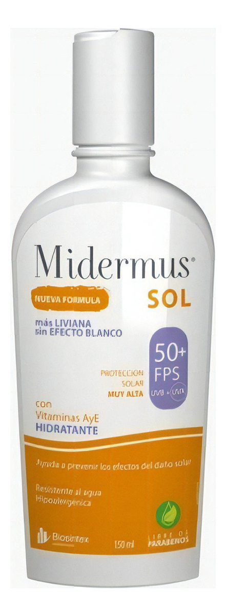 Midermus Protector Solar Con Vitamina A Y E Fps50 150ml - Imagen 3