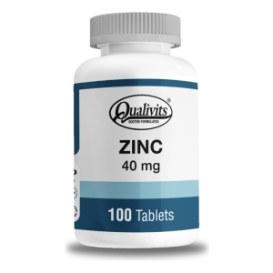 Zinc 40 Mg Qualivits - 100 Tabletas Sabor Sin Sabor