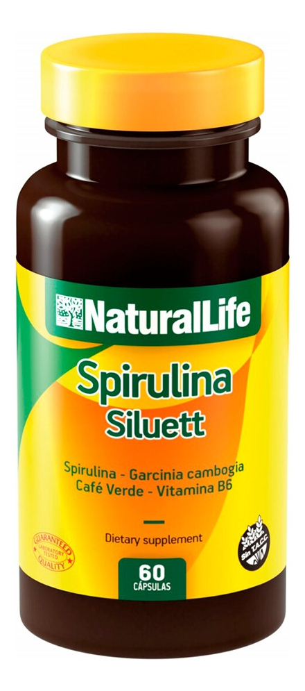 Spirulina Siluett 60 Cápsulas Natural Life