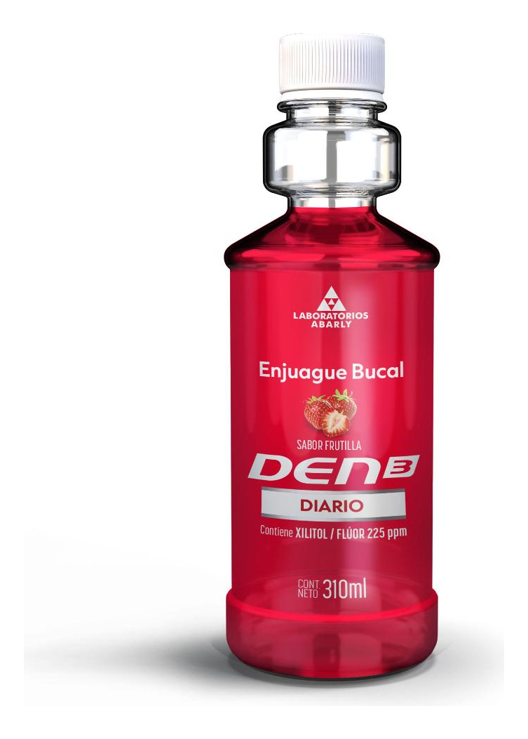 Enjuague Bucal Diario Den3 Frutilla 310 Ml - Imagen 2