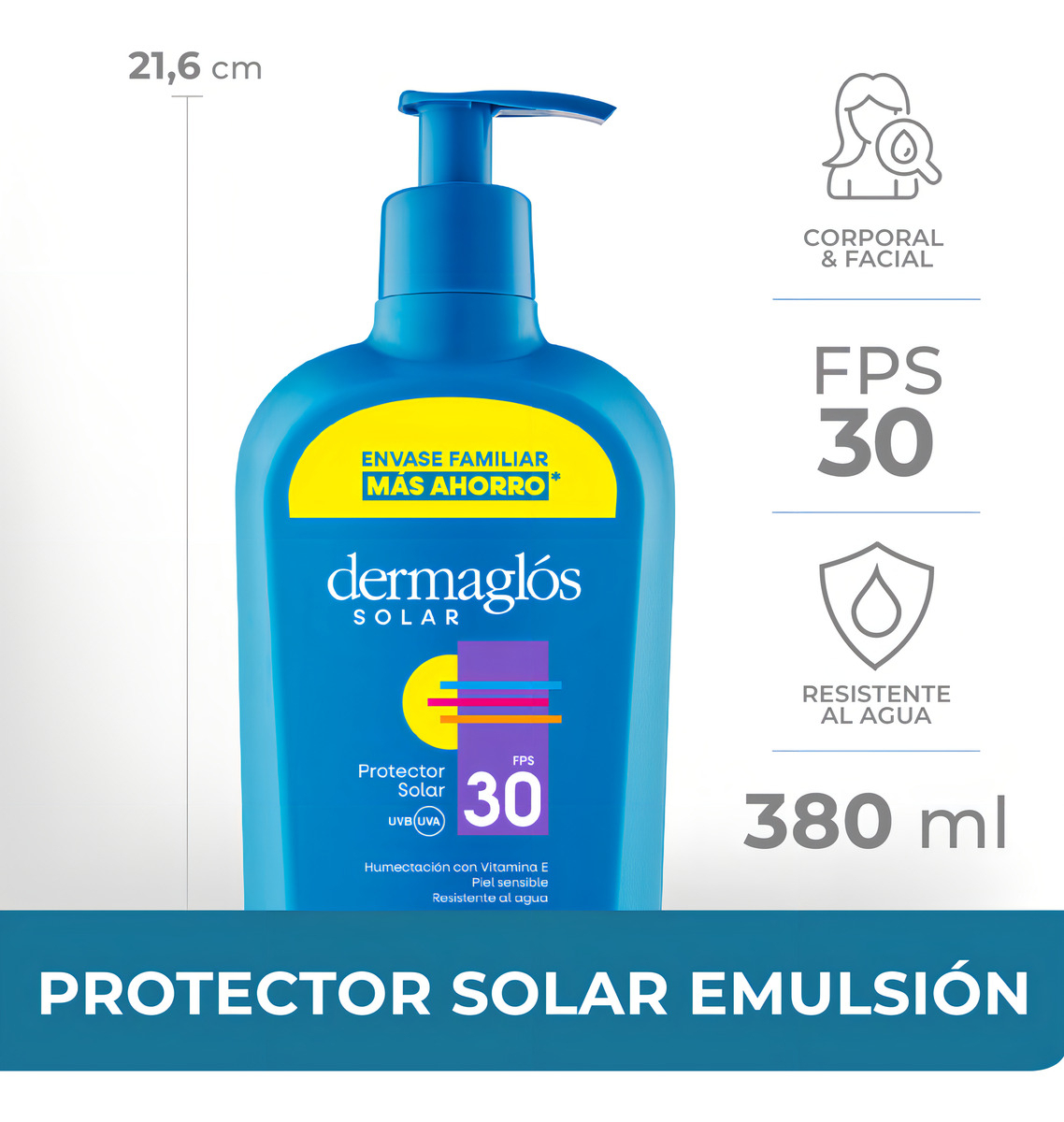 Dermaglos Protector Solar Fps30 Emulsión - Imagen 5