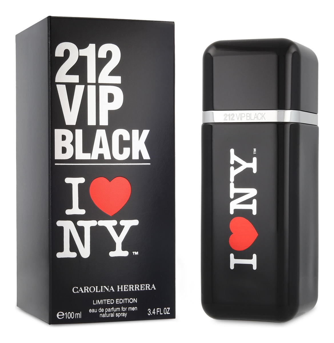 212 Vip Men Black I Love Ny Limited Edition Edp 100ml Para Hombre - Imagen 6