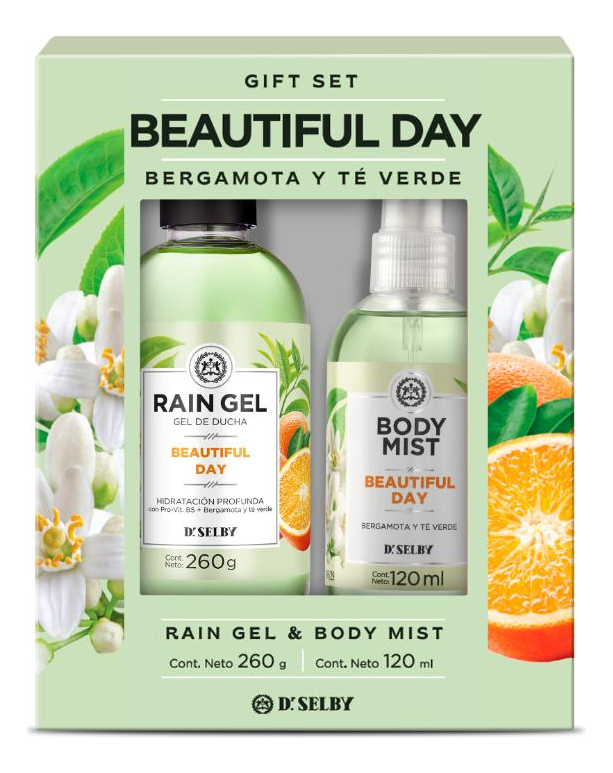 Pack Gel Ducha Rain Gel Beautiful Day 260g + Body Mist 120ml