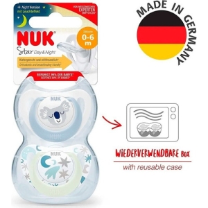 Chupete Nuk Silicona Star Dia & Noche Varon 0-6 Meses 2uni Color 0/6 Koala