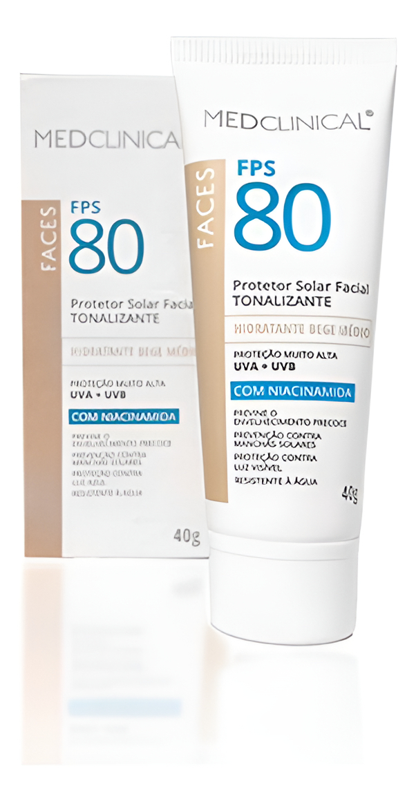 Medclinical Protector Solar Facial 80 Fps - Tono Beige Medio