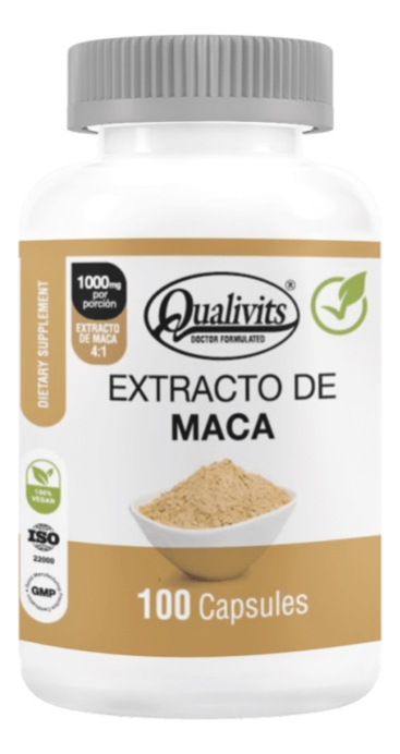 Extracto De Maca Qualivits(R) 500mg X 100 Cápsulas