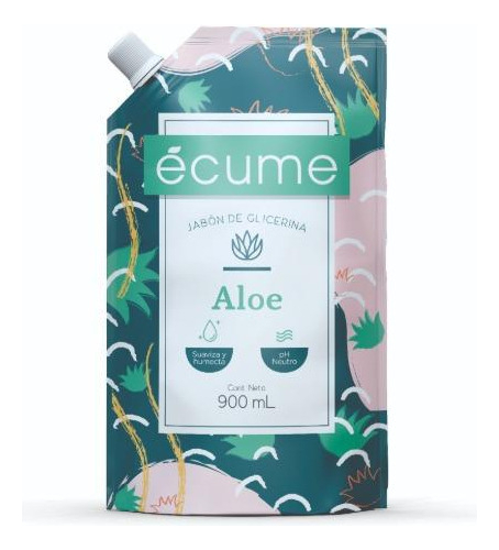 Jabón Líquido Ecume Aloe Repuesto 900ml - Imagen 3