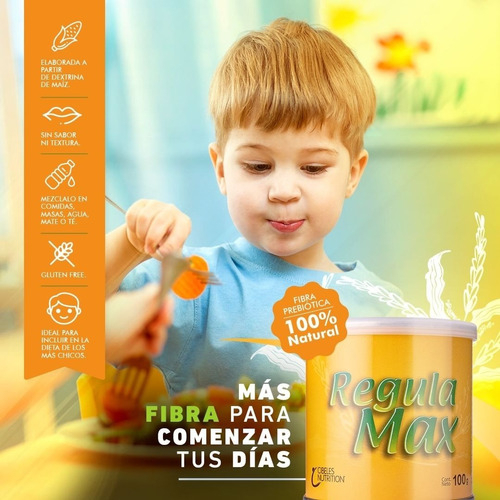 Regulamax Fibra Regula Tránsito Intestinal Cibeles - 100 Grs Sabor Neutro - Imagen 5