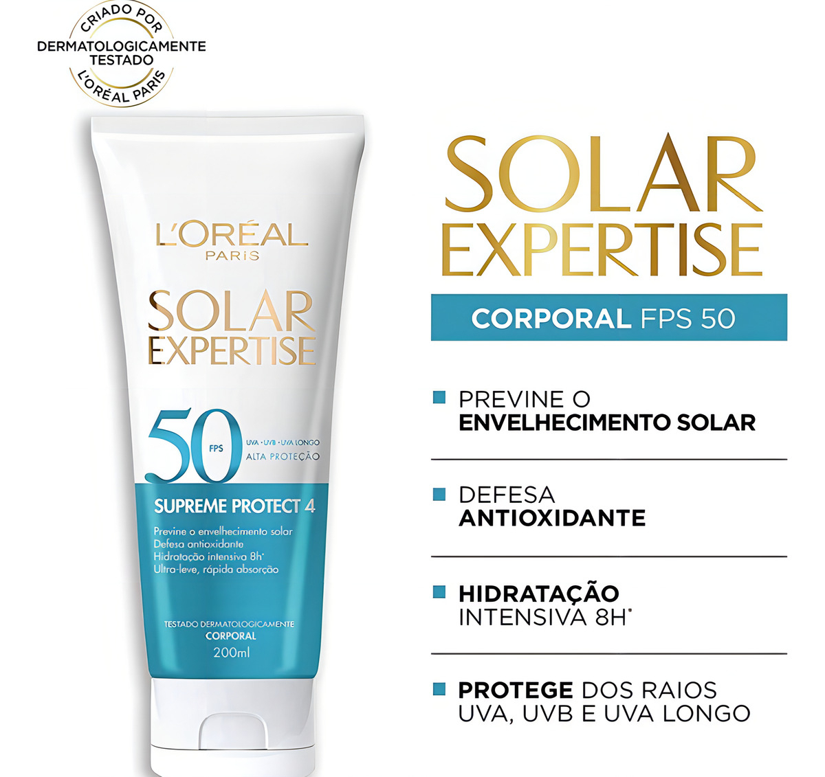 Protector Solar L'oréal Paris Solar Expertise Supreme Protect 4 50fps En Crema 200ml - Imagen 2