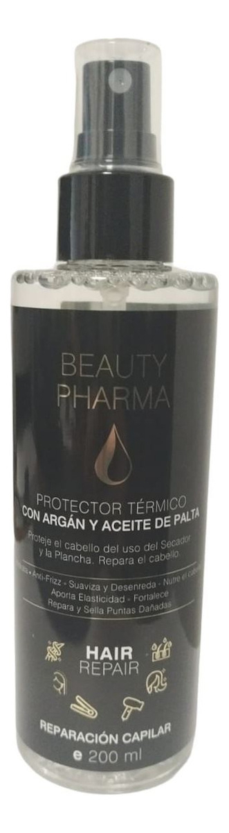 Protector Térmico Beauty Pharma Aceite Argán Y Palta 200ml