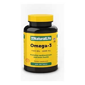 Vitaminas Omega 3 100 Cápsulas Natural Life Sabor Sin Sabor