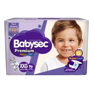 Pañales Babysec Premium Sin Género Xxg X 96 Unidades