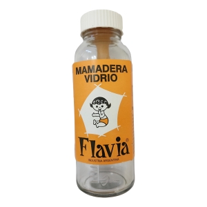 Mamadera De Vidrio Flavia 250cc Con Tetina Color Transparente
