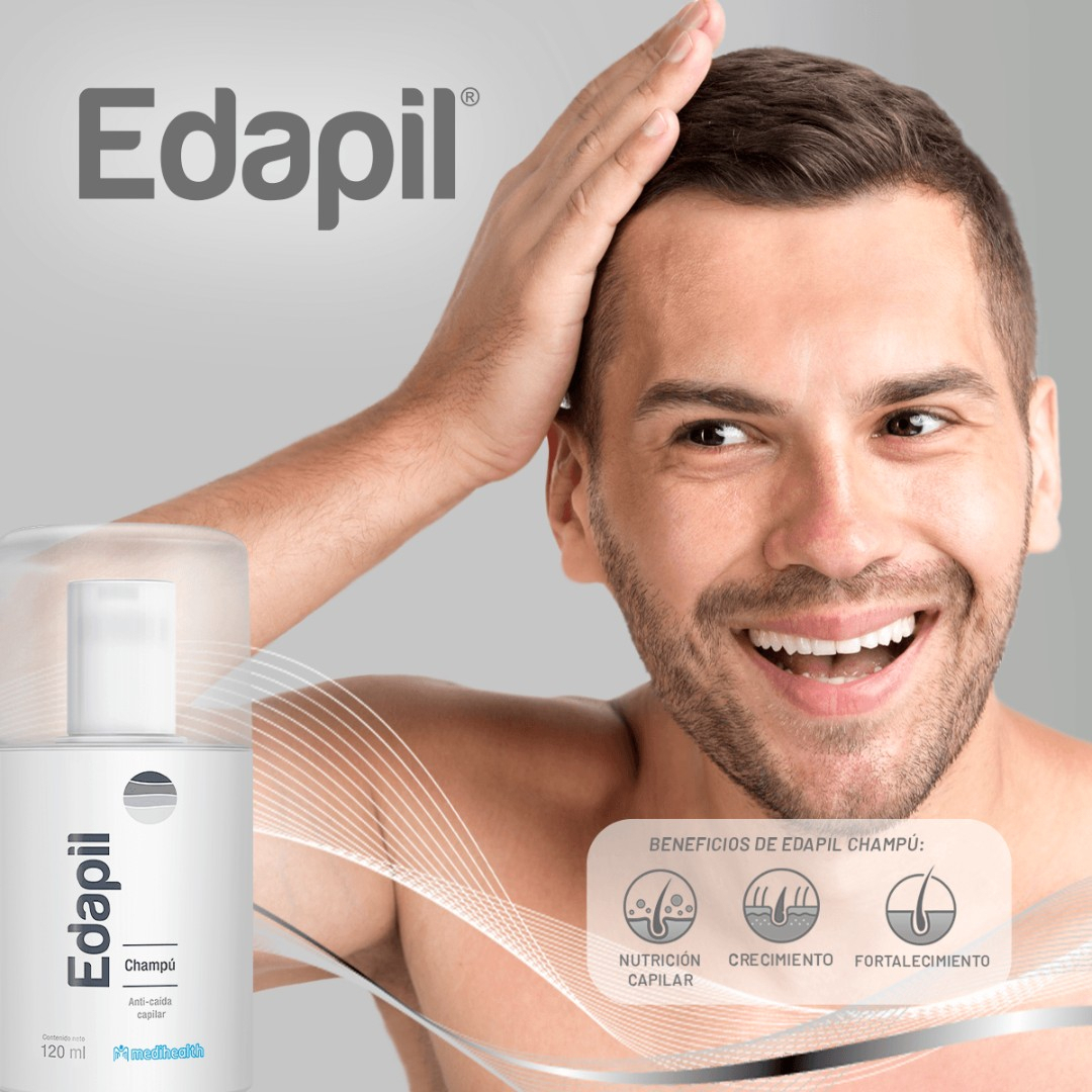 Shampoo Edapil Anticaída 120ml Regeneración Capilar - Imagen 4