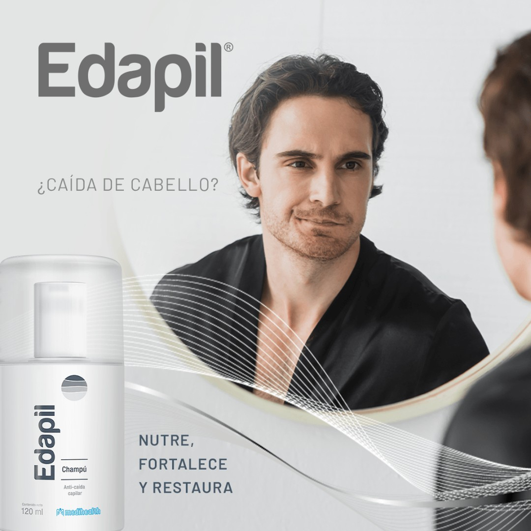 Shampoo Edapil Anticaída 120ml Regeneración Capilar - Imagen 3