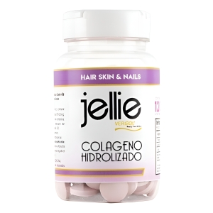 Colágeno Hidrolizado Jellie(R) X 120 Comp. | Piel, Pelo & Uñas Sabor Sin Sabor