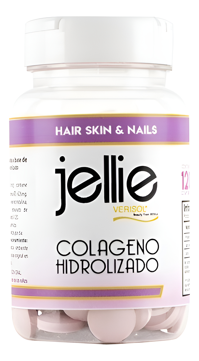 Colágeno Hidrolizado Jellie(R) X 120 Comp. | Piel, Pelo & Uñas Sabor Sin Sabor