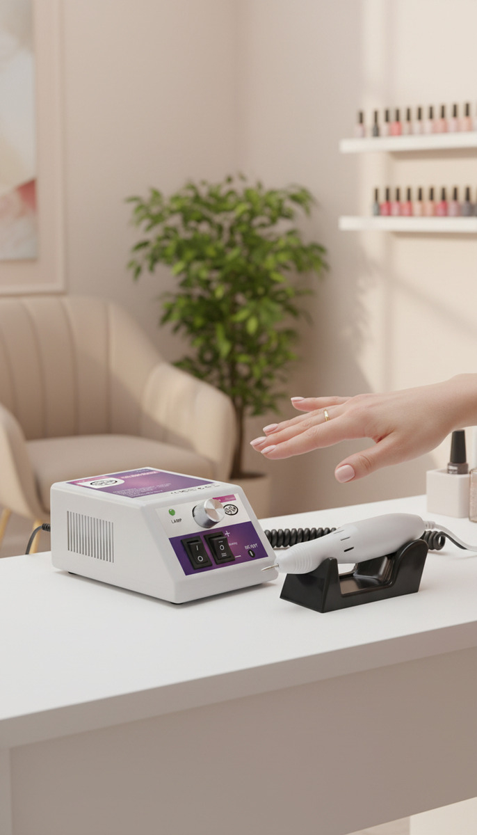 Torno Profesional Gnp 25000rpm Idea Uñas Pedicura Manícura Color Blanco - Imagen 9