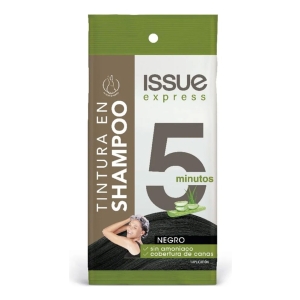 Issue Express 5 Minutos Tintura En Shampoo - Tono Negro X 6u