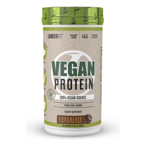 Vegan Protein 2 Lbs Landerfir Proteina Vegana Sabor Chocolate