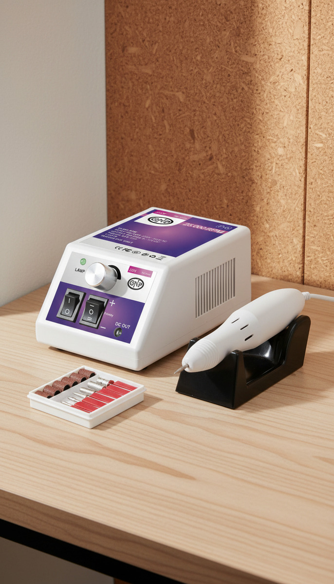 Torno Profesional Gnp 25000rpm Idea Uñas Pedicura Manícura Color Blanco - Imagen 2