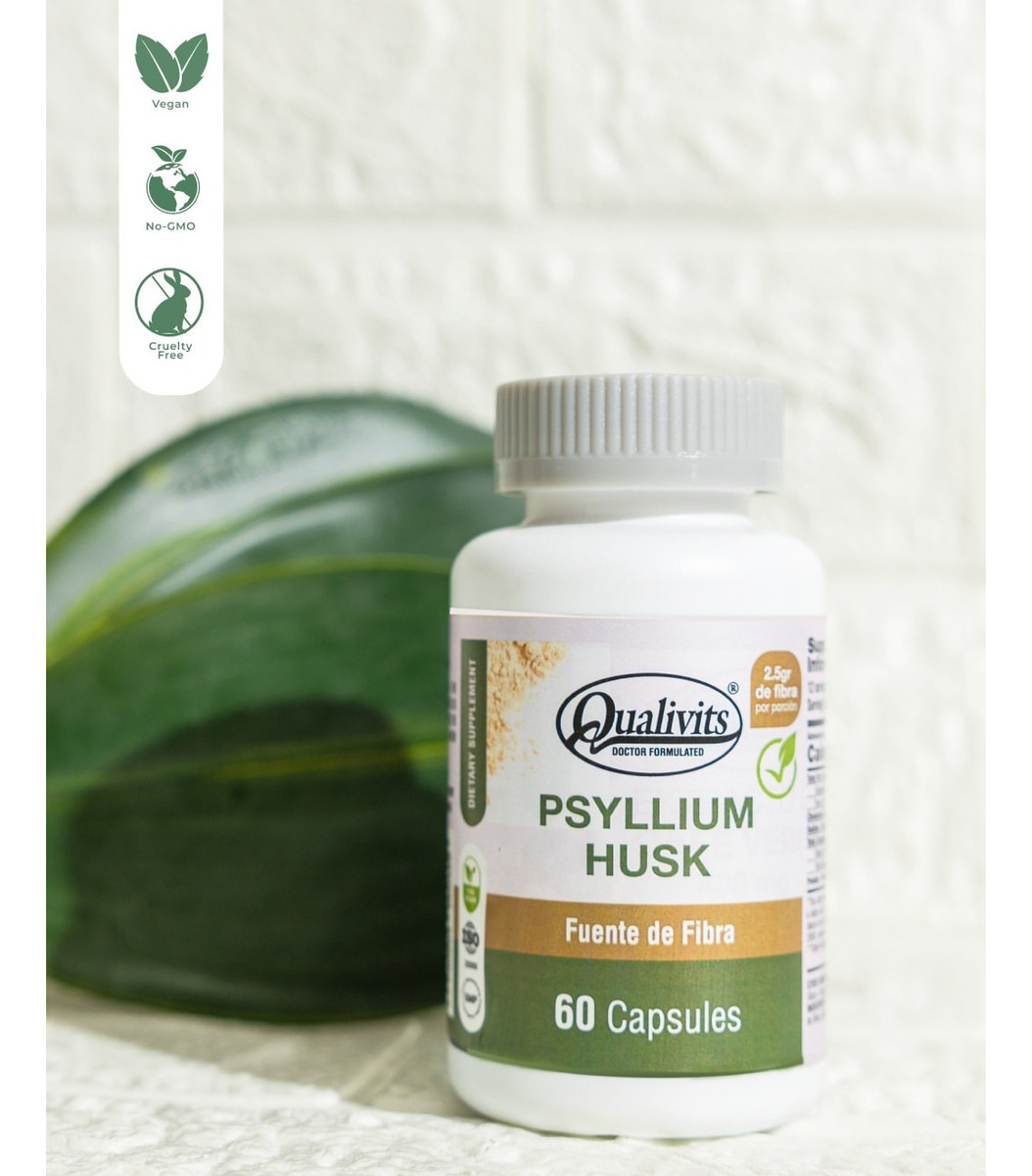 Psyllium Husk Qualivits(R) X 60 Cápsulas - Imagen 2