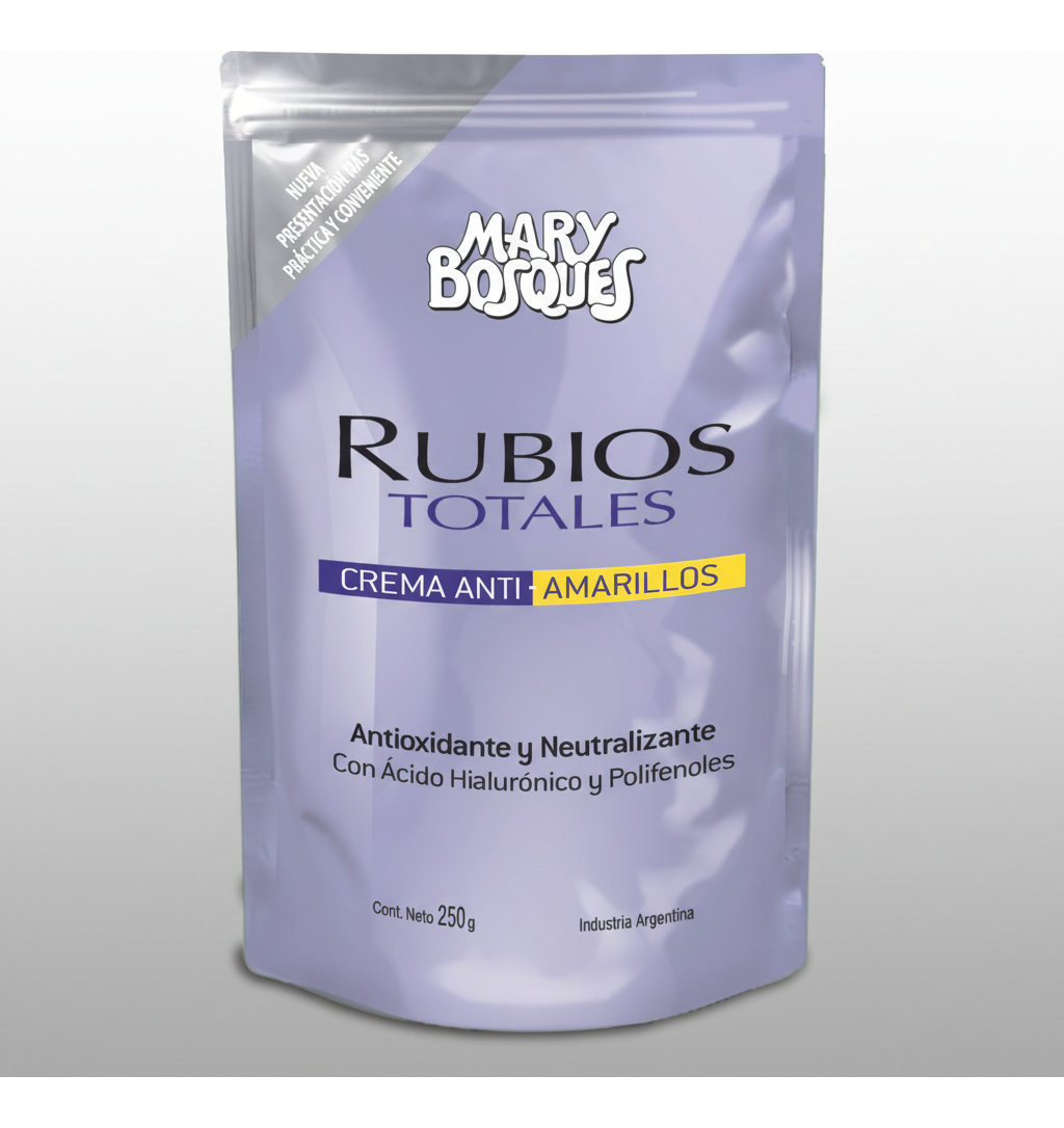 Rubios Totales Crema Anti-amarillos Mary Bosques Doypack 250g.