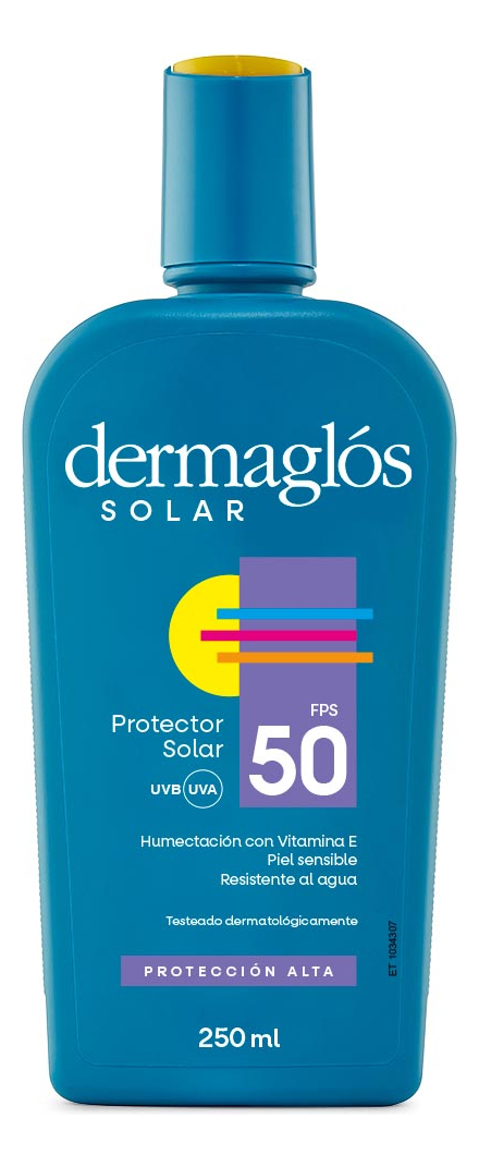 Protector Solar Dermaglós Solar Factor 50 Ra Fps 250 Ml.