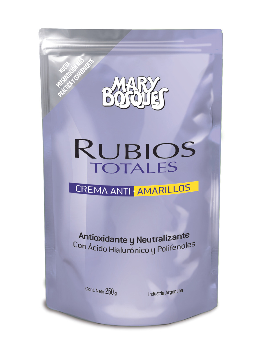 Rubios Totales Crema Anti-amarillos Mary Bosques Doypack 250g. - Imagen 2