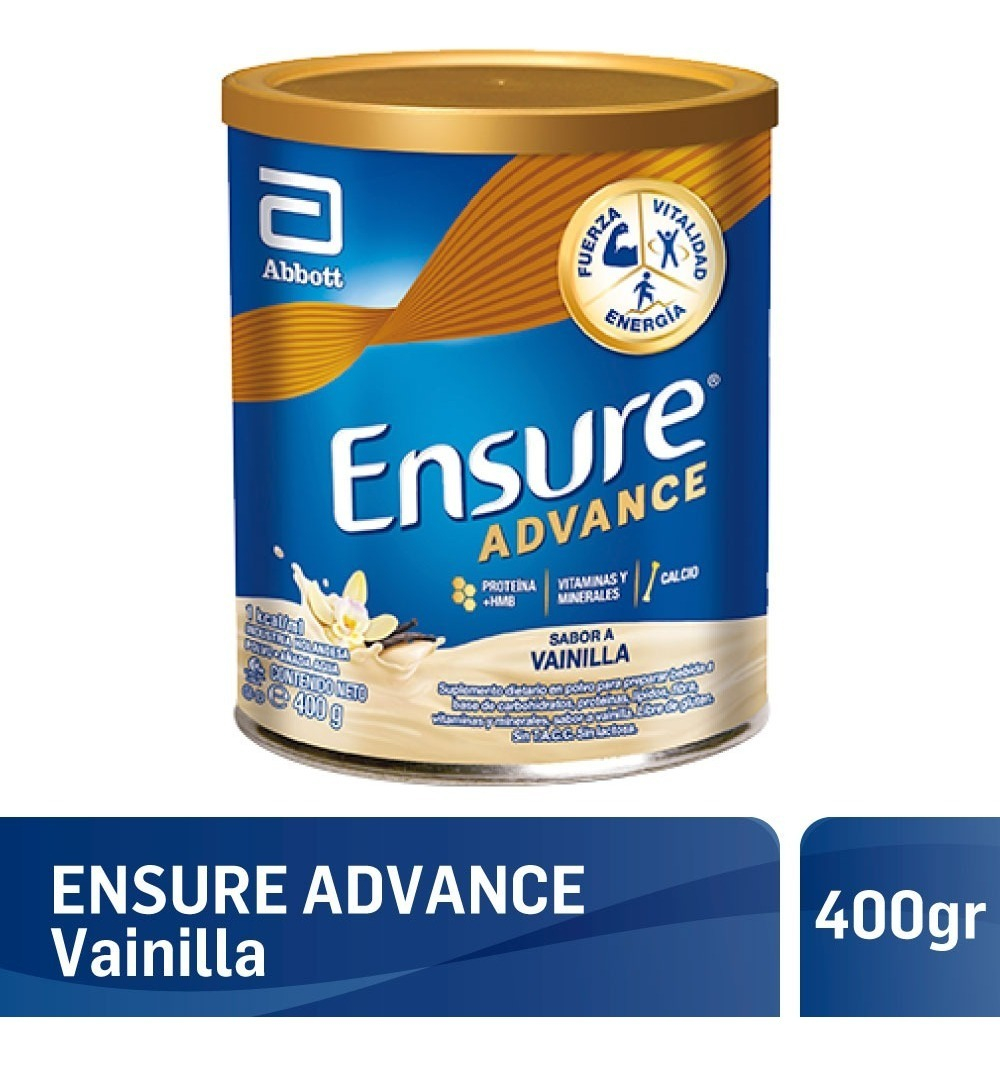 Suplemento En Polvo Ensure Carbohidratos De Ensure Advance Sabor Vainilla X 400g - Imagen 2