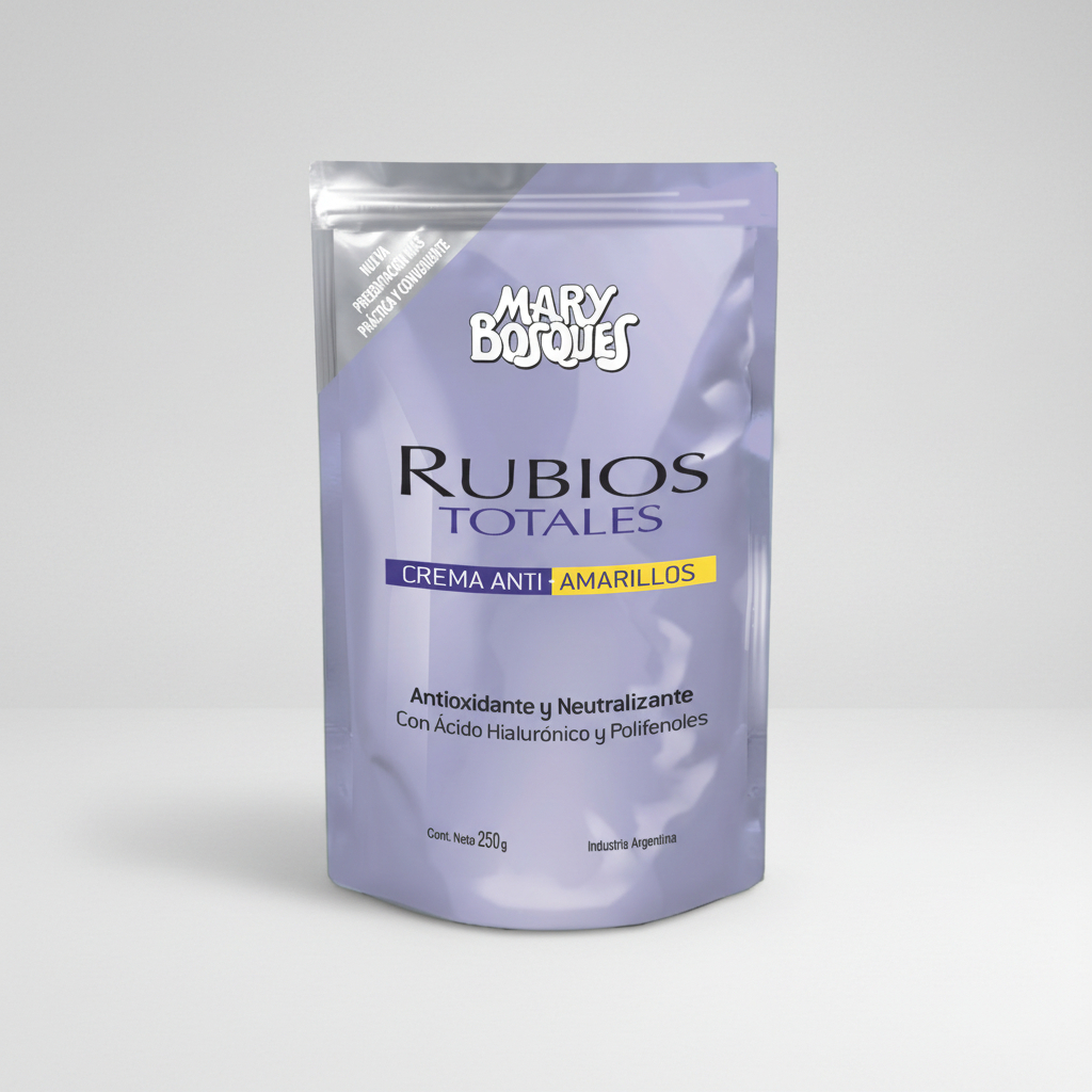 Rubios Totales Crema Anti-amarillos Mary Bosques Doypack 250g. - Imagen 3