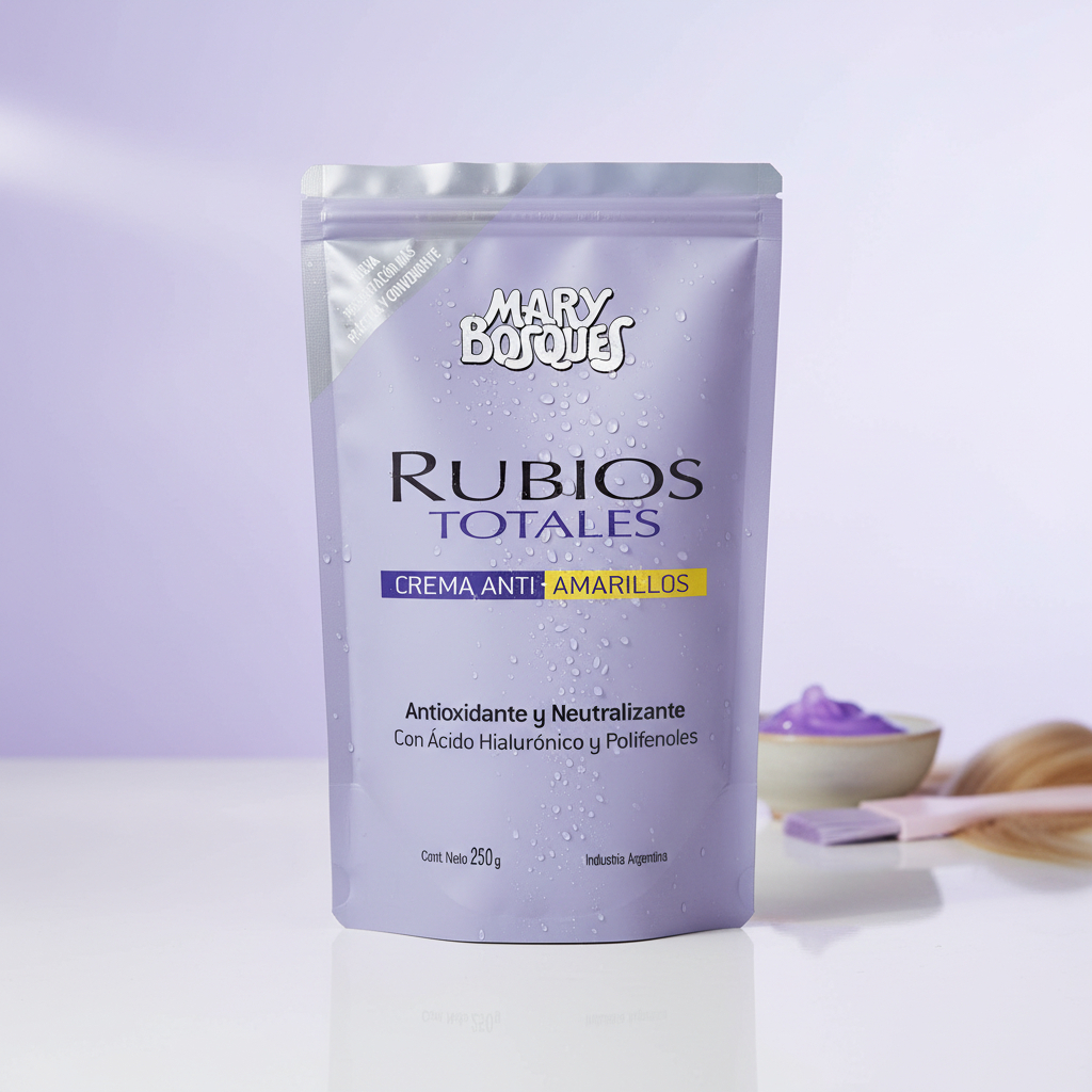 Rubios Totales Crema Anti-amarillos Mary Bosques Doypack 250g. - Imagen 4