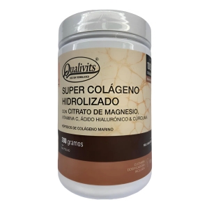 Super Colágeno Hidrolizado Qualivits Sabor Natural + Citrato Magnesio 300g